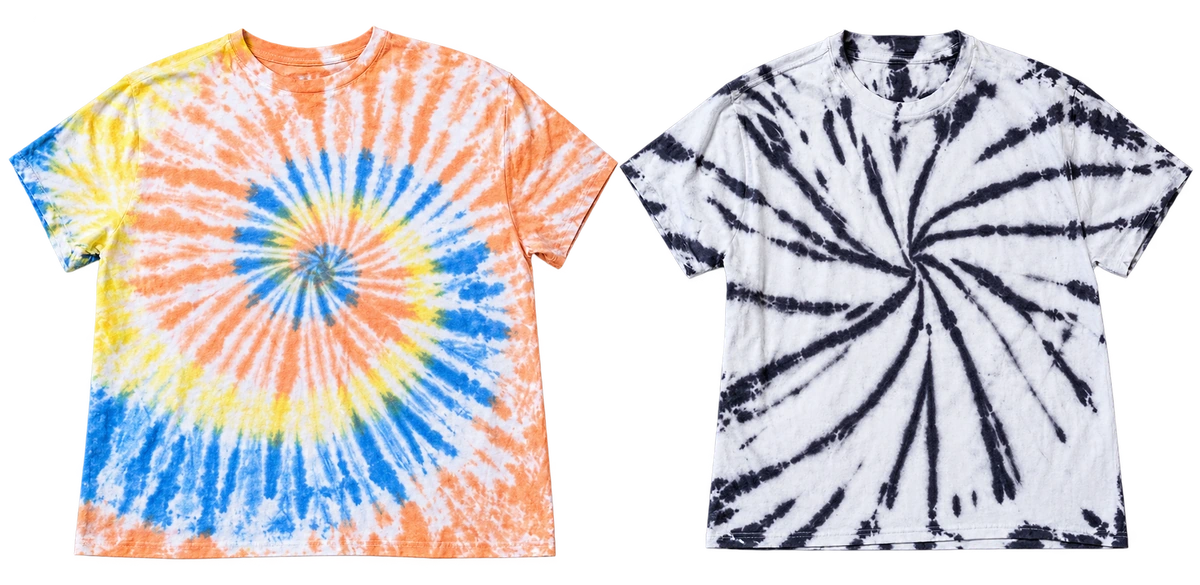 Tie dye garment finishes